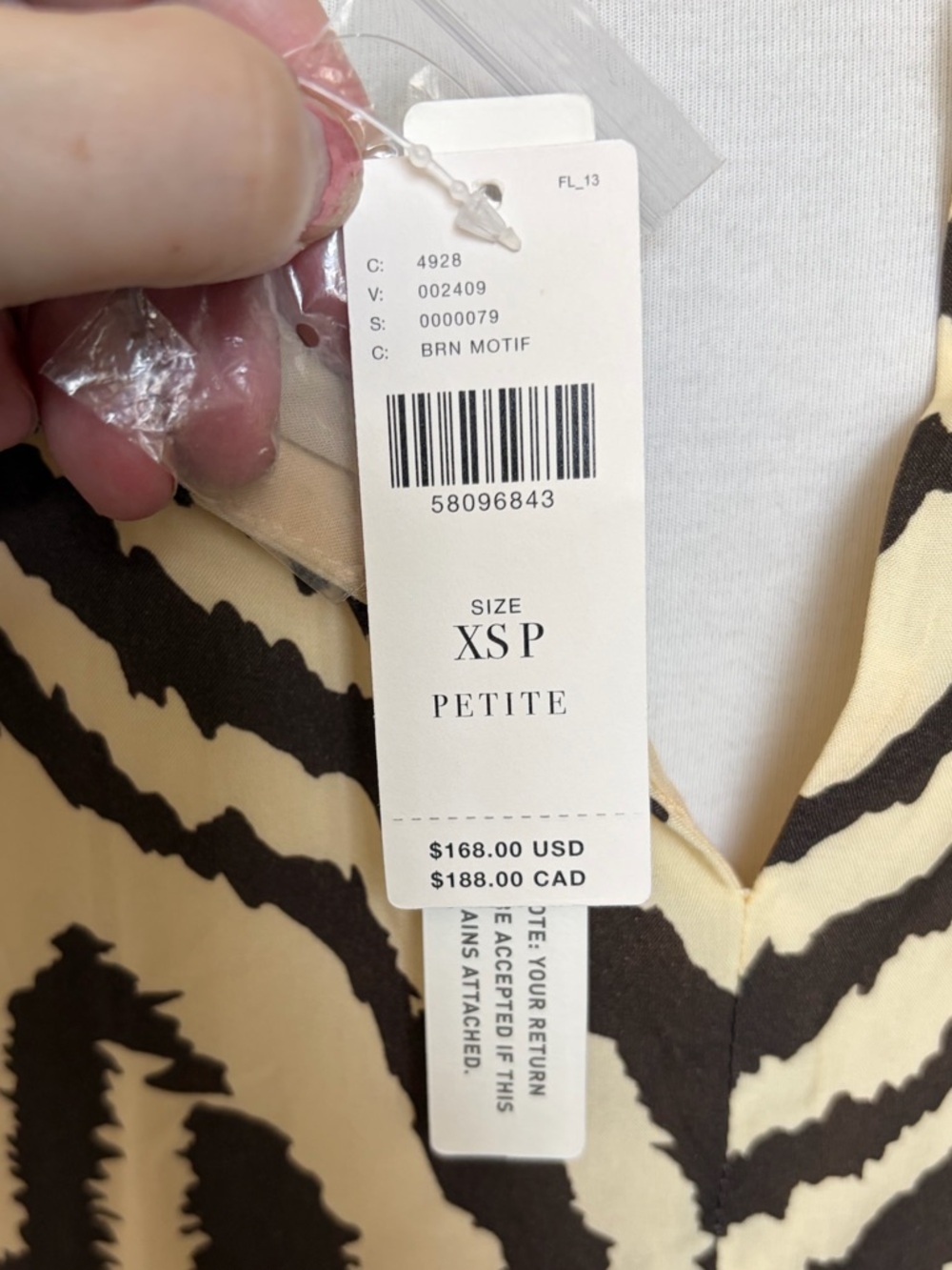 Anthropologie Corey Lynn Calter Zebra Maxi Tee Dress Size XSP - Picture 7 of 14